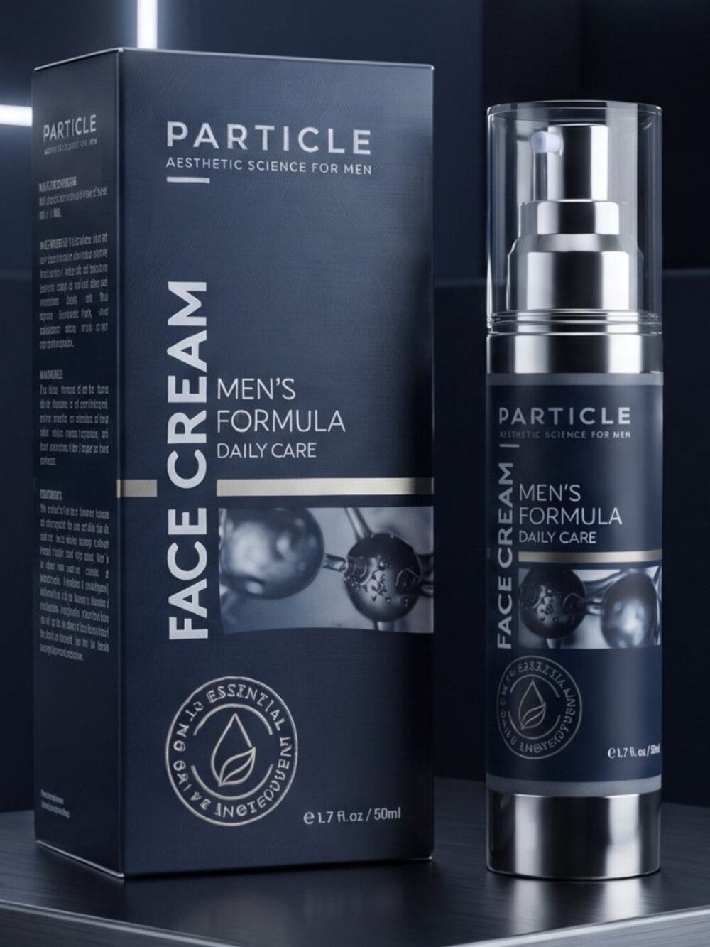 Particle Face Cream for Men 6-in-1 Anti Aging Cream Dark Spots Eye Bags New